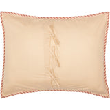 Sawyer Mill Red Ticking Stripe Standard Sham 21x27, Set of 2