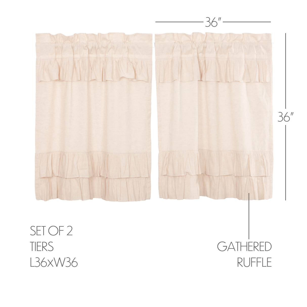 Simple Life Flax Curtain Set