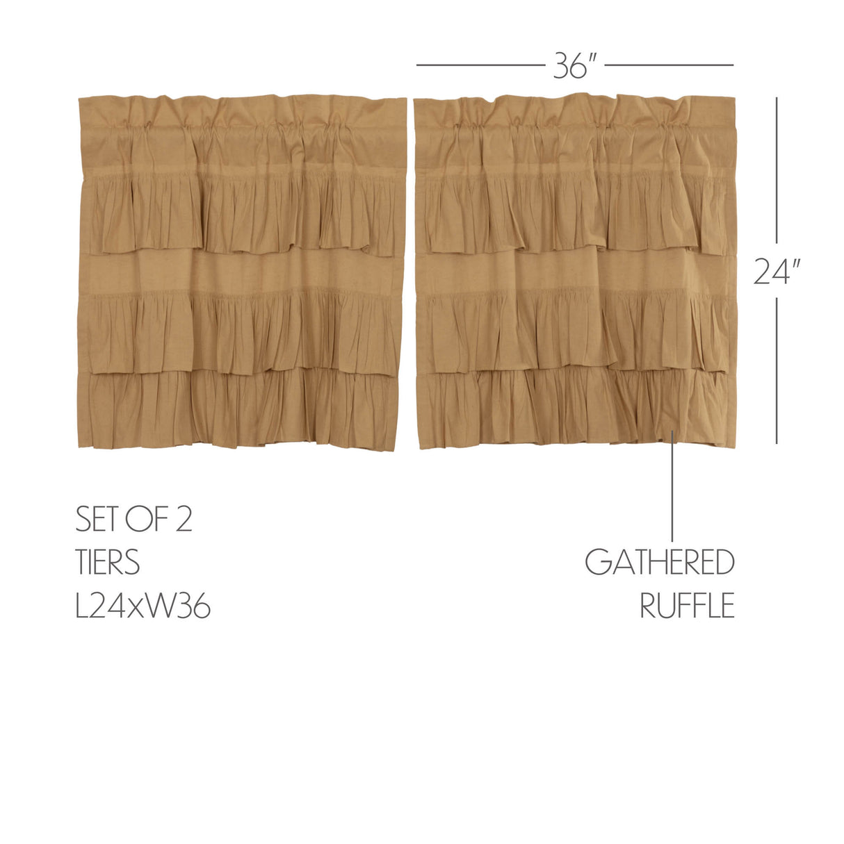 Simple Life Flax Curtain Set