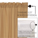 Simple Life Flax Curtain Set