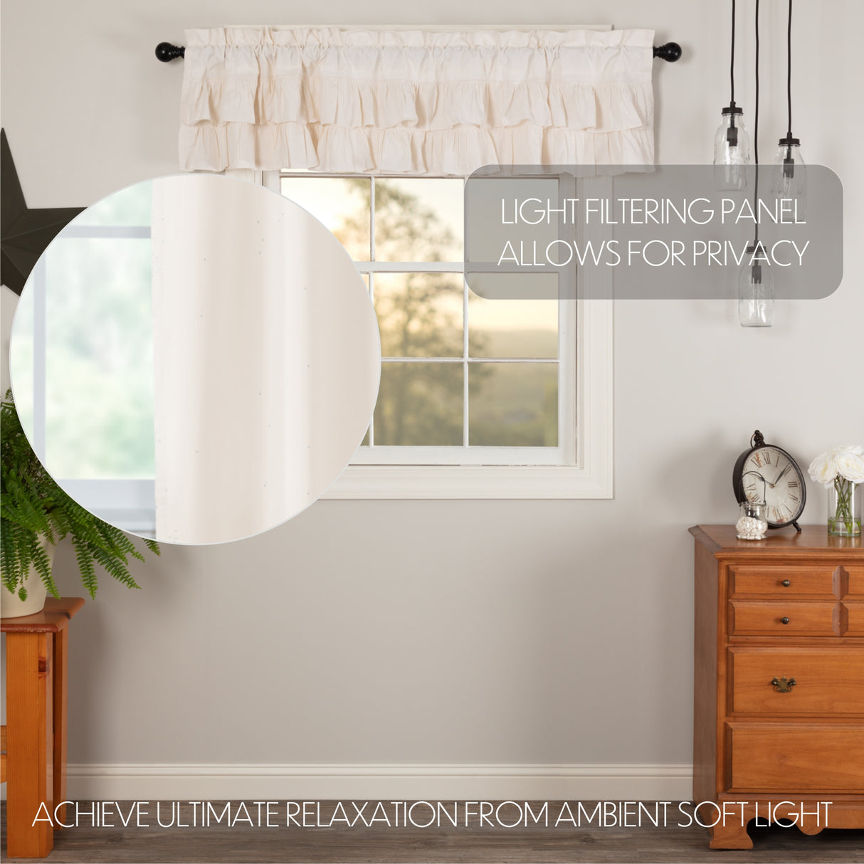 Simple Life Flax Curtain Set