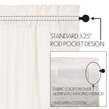Simple Life Flax Curtain Set