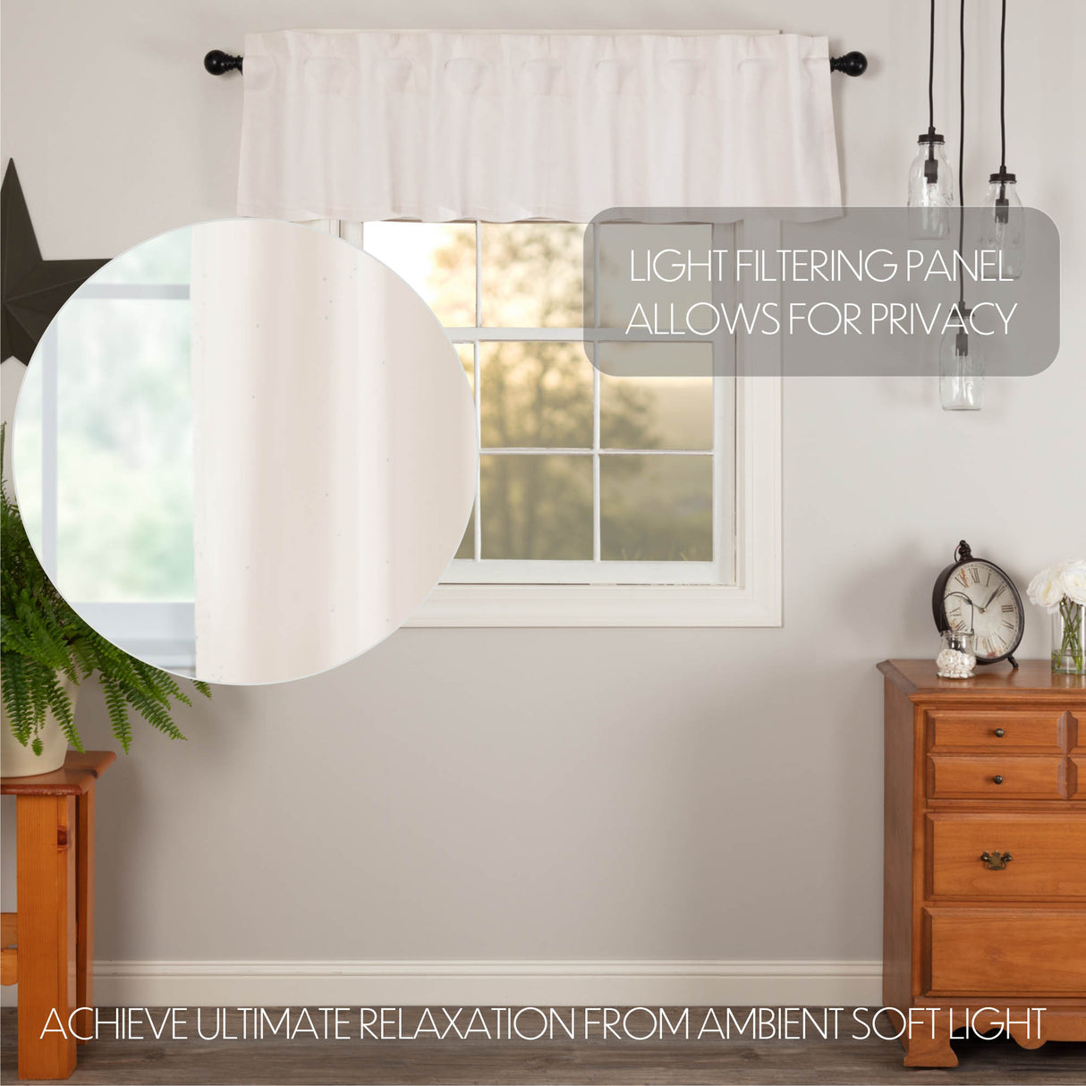 Simple Life Flax Curtain Set