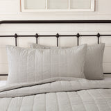 Hatteras Seersucker Blue Ticking Stripe King Sham 21x37, Set of 2
