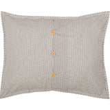 Hatteras Seersucker Blue Ticking Stripe Standard Sham 21x27, Set of 2