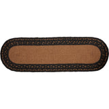 Farmhouse Jute Stair Tread Stencil Stars Oval Latex 8.5x27, Set of 7