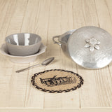 Sawyer Mill Charcoal Plow Jute Trivet 8, Set of 3