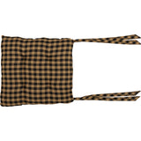 Black Check 15 Inch Chair Pad