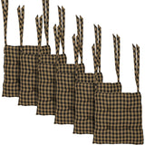 Black Check 15 Inch Chair Pad