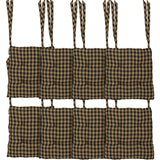 Black Check 15 Inch Chair Pad