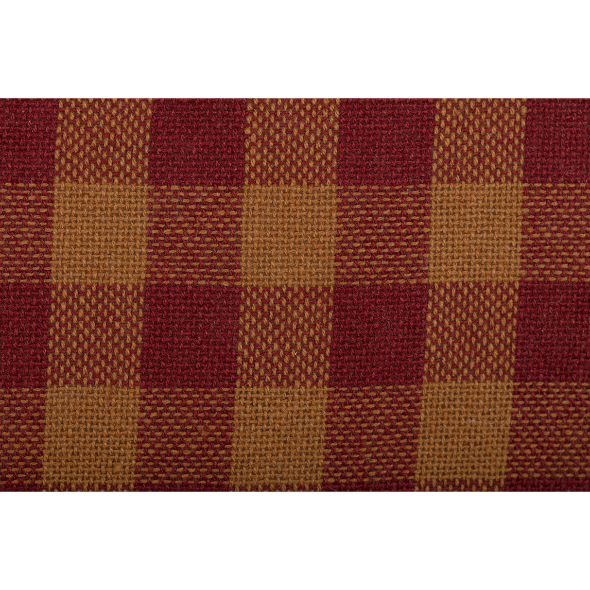 Burgundy Check 14 Inch Chair Pad