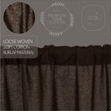 Burlap Antique Curtain Set