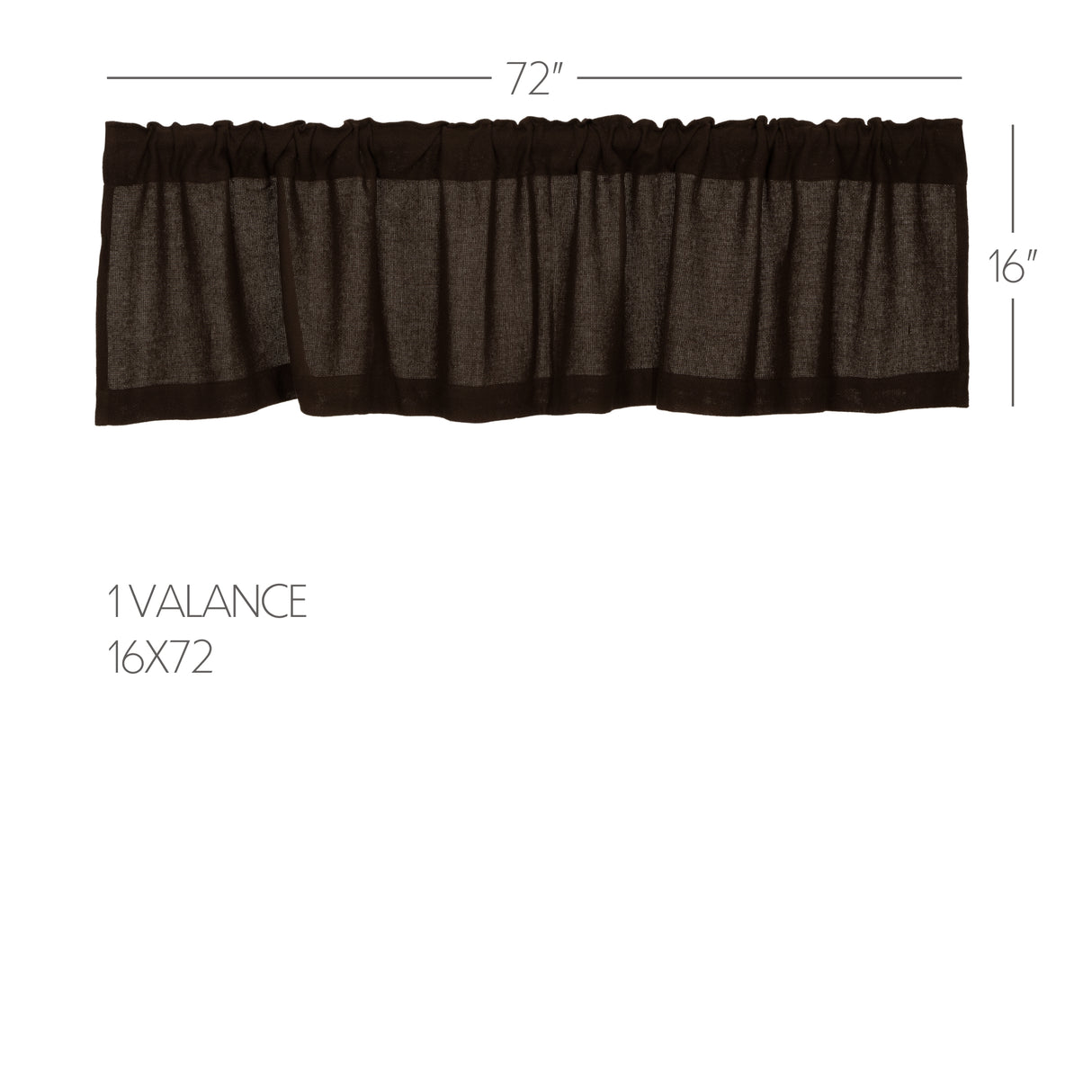Burlap Antique Curtain Set