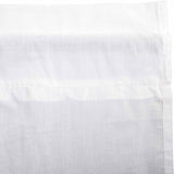 White Ruffled Sheer Prairie Long Panel Set of 2 84x36x18