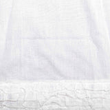 White Ruffled Sheer Prairie Long Panel Set of 2 84x36x18