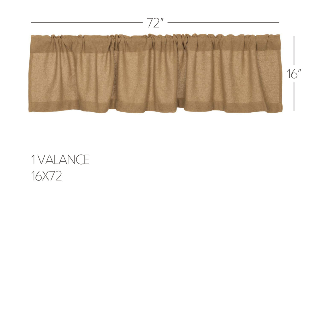 Burlap Antique Curtain Set