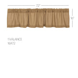 Burlap Antique Curtain Set