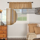 Burlap Antique Curtain Set