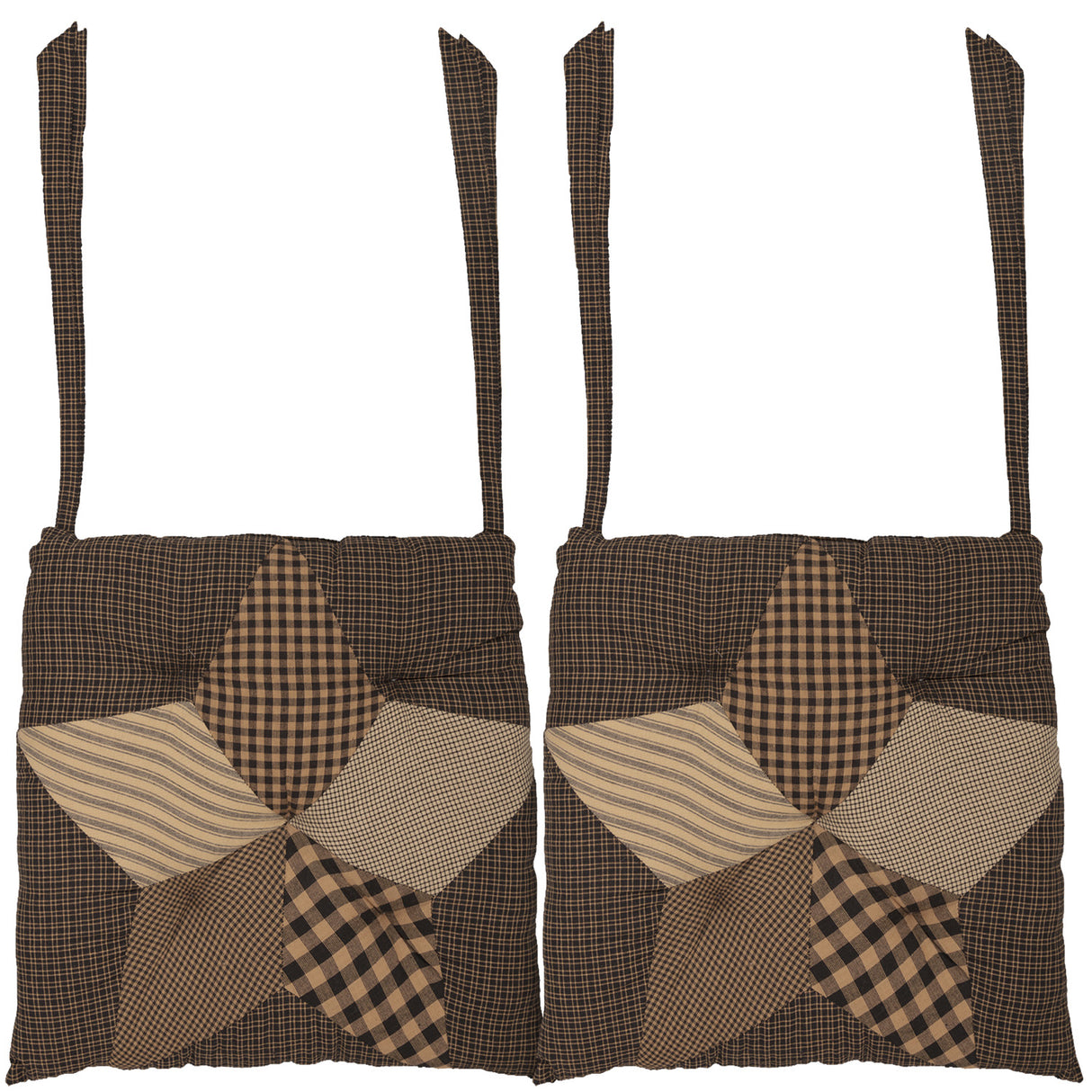 Farmhouse Star 14 Inch Chair Pad