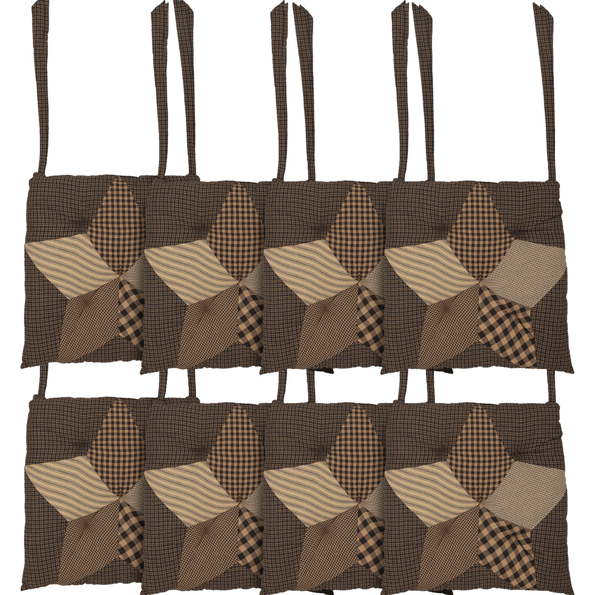 Farmhouse Star 14 Inch Chair Pad