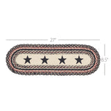 Colonial Star Jute Stair Tread Oval Latex 8.5x27, Set of 7