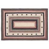 Colonial Star Jute Rug Rect w/ Pad 48x72