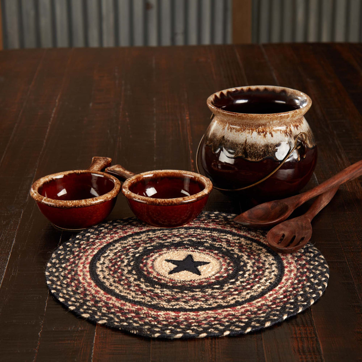 Colonial Star Jute Trivet 15, Set of 3