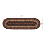 Beckham Jute Stair Tread Oval Latex 8.5x27, Set of 7