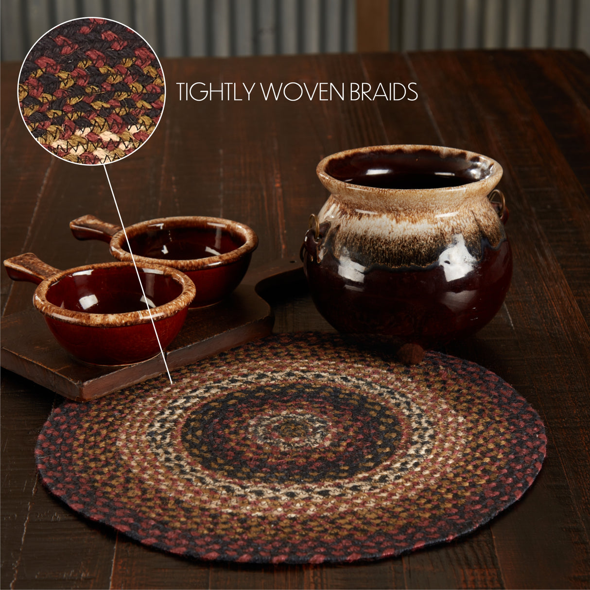 Beckham Jute Trivet 15, Set of 3
