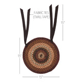 Beckham Jute 15 Inch Chair Pad