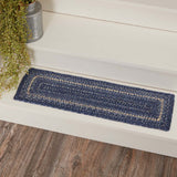 Great Falls Blue Jute Stair Tread Rect Latex 8.5x27, Set of 7