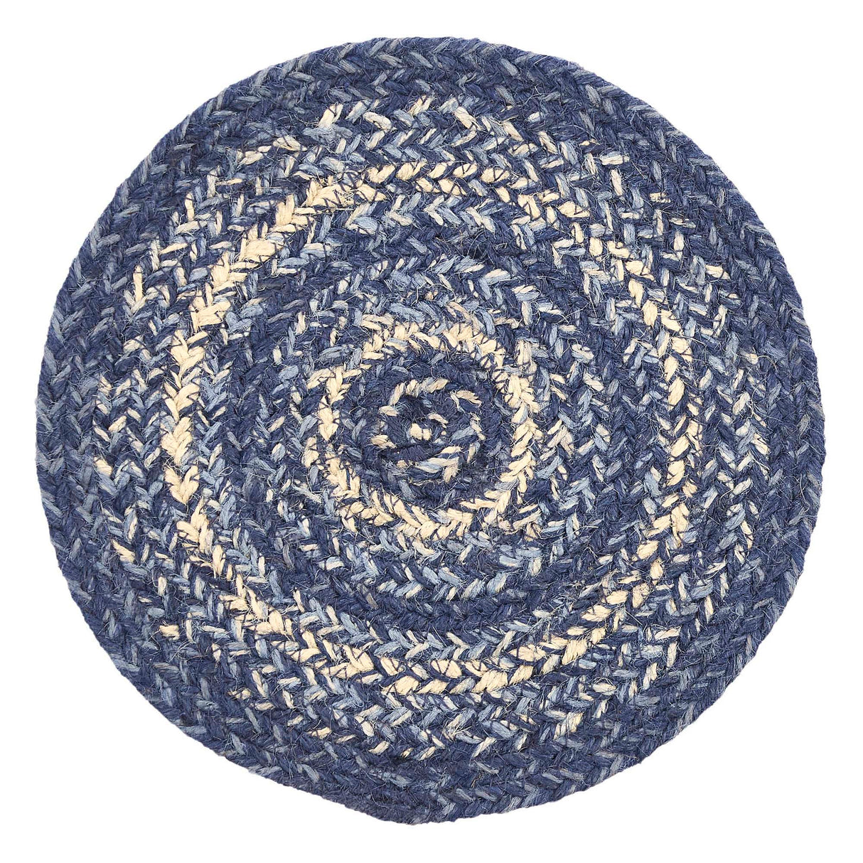 Great Falls Blue Jute Trivet 8, Set of 3