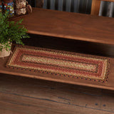 Ginger Spice Jute Stair Tread Rect Latex 8.5x27, Set of 7