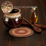 Ginger Spice Jute Trivet 8, Set of 3