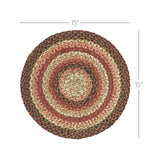 Ginger Spice Jute Trivet 15, Set of 3