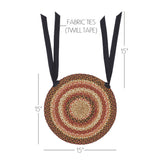 Ginger Spice 15 Inch Jute Chair Pad