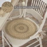 Cobblestone Jute Chair Pad 15 inch Diameter