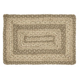 Farmhouse Cobblestone Table Placemat, Tan Grey White, Jute Blend, Rectangle, 10x15 Inches, 12 Pack 12 Pack
