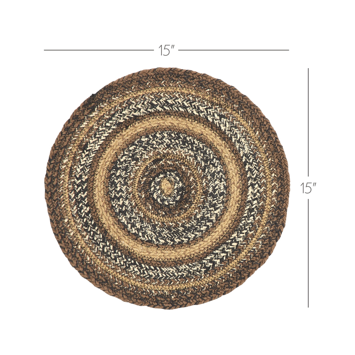 Espresso Jute Trivet 15, Set of 3
