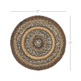 Espresso Jute Trivet 15, Set of 3