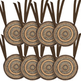 Espresso Jute 15 Inch Chair Pad