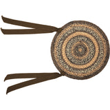 Espresso Jute 15 Inch Chair Pad