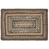 Country Espresso Table Placemat, Brown Black Tan, Jute Blend, Rectangle, 12x18 Inches, 8 Pack 8 Pack