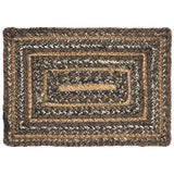 Country Espresso Table Placemat, Brown Black Tan, Jute Blend, Rectangle, 10x15 Inches, 8 Pack 8 Pack