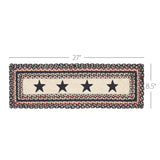 Colonial Star Jute Stair Tread Rect Latex 8.5x27, Set of 7