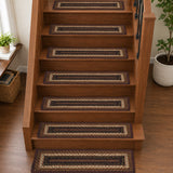 Beckham Jute Stair Tread Rect Latex 8.5x27, Set of 7