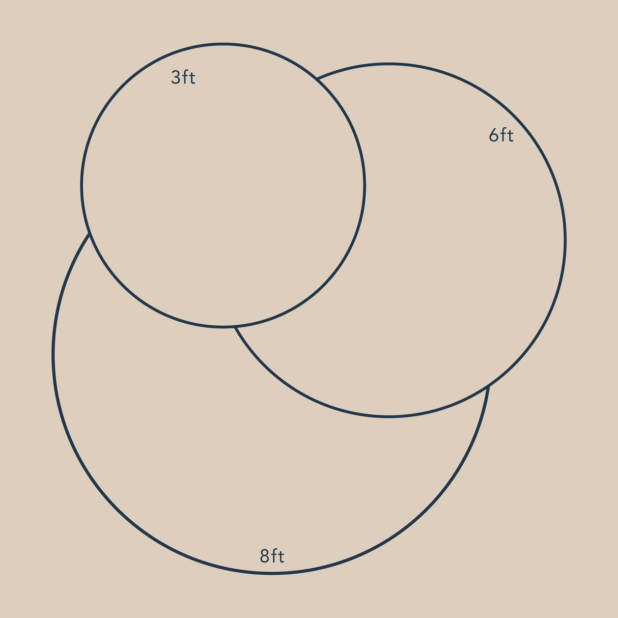 Landon Jute Rug Stencil Stars w/ Pad 3ft Round