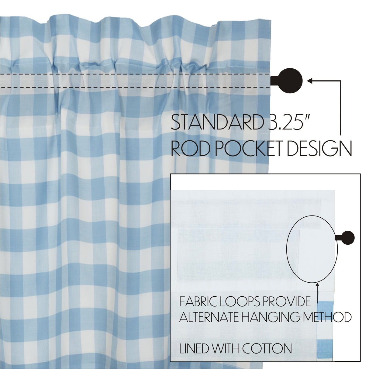 Annie Buffalo Check Curtain Set