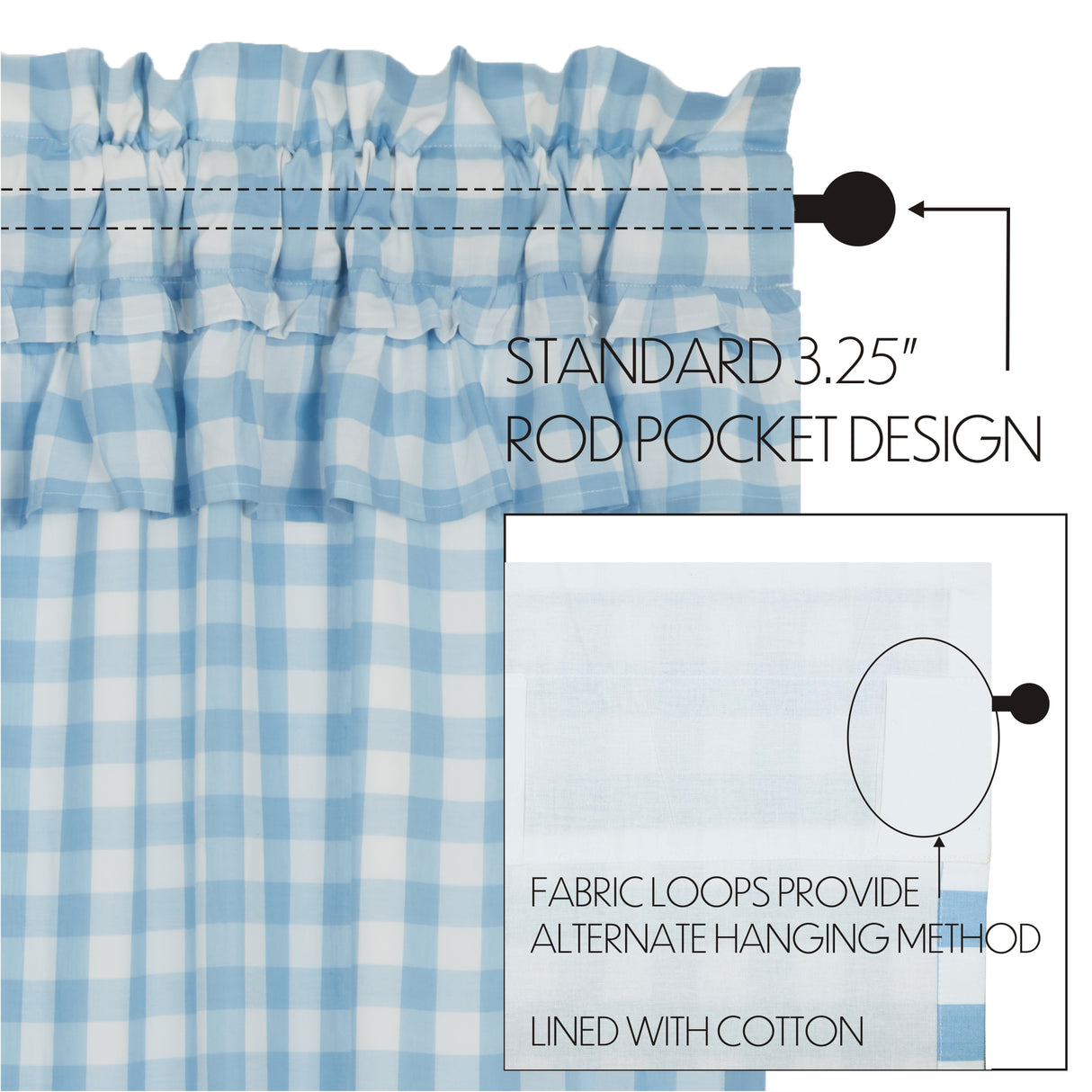 Annie Buffalo Check Curtain Set