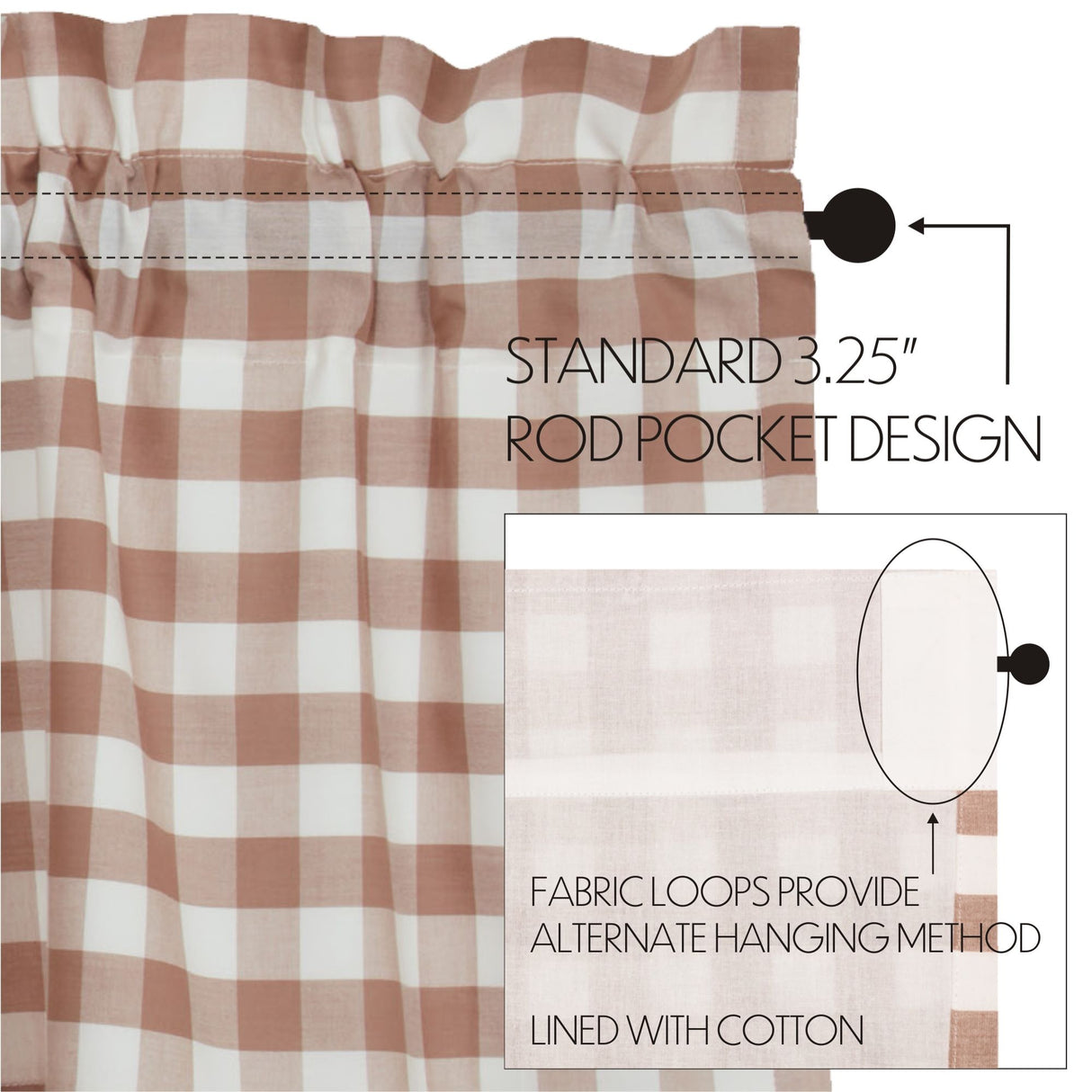 Annie Buffalo Check Curtain Set